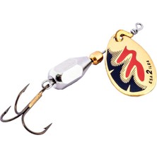 Alabalık Turna Döner Olta Kaşık - Ilba Esa 42242 - Altın/kır/siyah - No:2