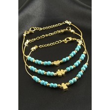 SiHako Karışık Turkuaz Boncuk Bileklik