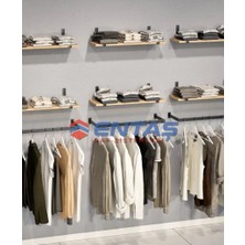 Md Vitrin Dekorsayon 250*H:220,GIYINME Odası Rafı,askılık Sistemi, Mağaza Raf Sistemi,butik Raf Sistemi