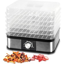 Storemax Uslucanmarketplace Karaca Meyve, Sebze ve Et Kurutma Makinesi, 5 Raflı, Ayarlanabilir Sıcaklıklı