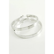 SiHako Crt Halka Küpe 4,5 cm