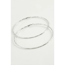 SiHako Noktalı Metal Halka Küpe 8-9-10 cm