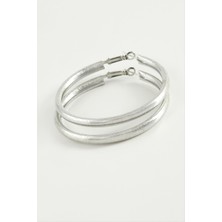 SiHako Simli Boru Halka Küpe 4,5 cm