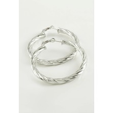 SiHako Burgulu Halka Küpe 4,5 cm