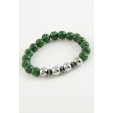 SiHako Malahit Hematit Doğaltaş Bileklik