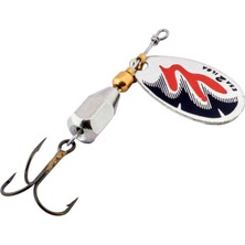 Alabalık Turna Döner Olta Kaşık - Ilba Esa 42142 - Gümüş/kır/siyah - No:2