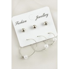 SiHako 6 Adet Inci Halka Küpe 2,5 cm