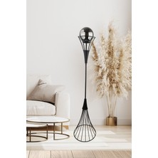 Allians Modern Siyah Lambader, Füme Cam Detaylı, Şık ve Şık Aydınlatma Parçası