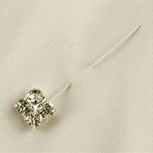 SiHako Kare Taşlı Eşarp Iğnesi