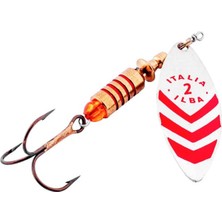 Alabalık Turna Döner Olta Kaşık - Ilba Sergente 60112 - Gümüş/kırmızı - No:2