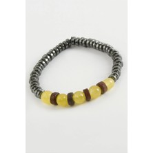 SiHako Akik Hematit Doğaltaş Bileklik