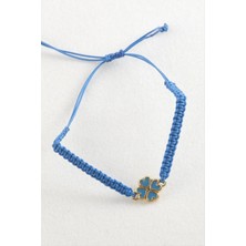 SiHako Yonca Makrome Örgülü Bileklik