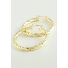 SiHako Sarmaşık Halka Küpe 4,5 cm