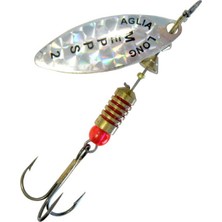 Alabalık Turna Döner Olta Kaşık - Mepps - Aglia Long Rainbo Söğüt Gri No:1