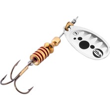 Alabalık Turna Döner Olta Kaşık - Ilba Bubble B20133 - Gümüş/siyah - No:3