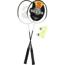Storemax Uslucanmarketplace Selex Thunder Çiftli Çelik Badminton Seti, Siyah, Tek Beden
