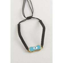 SiHako Oval Nazar Makrome Örgülü Bileklik