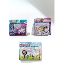 Magic Water 3'lü Set Gabby's Dollhouse Birthday Party The Movie Sihirli Boyama Kitabı Water Painting