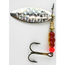 Alabalık Turna Döner Olta Kaşık - Mepps - Aglia Long Rainbo Söğüt Gri No:3