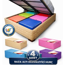 Nistabolje 4 Adet Hurç Yastık Hurcu Orta Boy Baza ve Çekyat Altı Kıyafet Düzenleyici Hurç