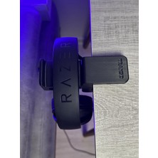 Storemax Uslucanmarketplace Premium Siyah Asılabilir Masa Kenarı Kulaklık Standı – Shadow Edition V5 | Kaydırmaz Keçeli, Ergonomik ve Sağlam