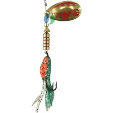 Alabalık Turna Döner Olta Kaşık - Ilba Bubble Yem 390213 - Altın/kırmızı - No:3