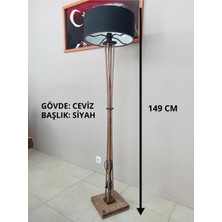 Allians Doğal Ahşap Modern Lambader, Şık ve Sıcak Aydınlatma, Ev Dekorasyonu