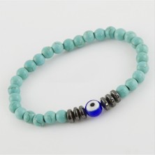 SiHako Turkuaz Hematit Doğaltaş Bileklik