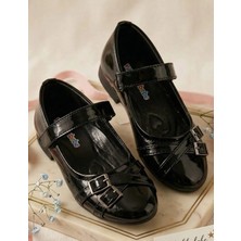 Rexba Kız Çocuk Siyah Toka Detaylı Babet