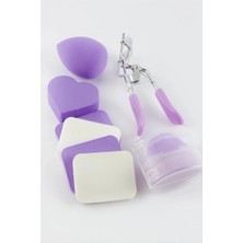 SiHako 6 Makyaj Süngeri & Kirpi Kıvırma Seti