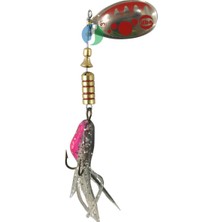 Alabalık Turna Döner Olta Kaşık - Ilba Bubble Yem 390113 - Gümüş/kırmızı - No:3