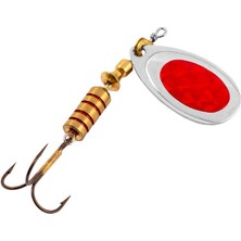 Alabalık Turna Döner Olta Kaşık - Ilba Tondo Alpha 30173 - Gümüş/kırmızı - No:3