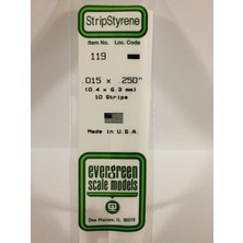 Evergreen 119 0,40*6,30*355 mm Köşeli Çubuk-10 Adet -Beyaz
