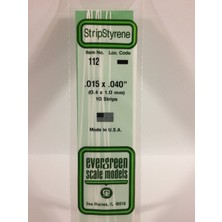 Evergreen 112 0,40*1,00*355 mm Köşeli Çubuk-10 Adet -Beyaz