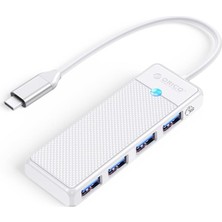Storemax Uslucanmarketplace Orico 4 Portlu Type-C To USB 3.0 Yüksek Hızlı 5gbps Hub Çoklayıcı Beyaz