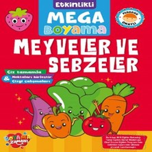 Bilfold Etkinlikli Mega Boyama - Meyveler ve Sebzeler