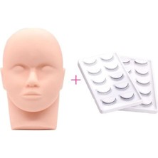 Ellea Ipek Kirpik Eğitim Mankeni ve 10 Çift Eğitim Kirpiği Seti