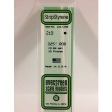 Evergreen 219 0,64*355MM Yuvarlak Cubuk-10 Adet -Beyaz