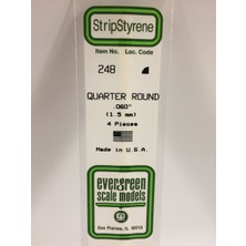 Evergreen 248 1,50*355 mm Ceyrek Daıre CUBUK-4ADET -Beyaz