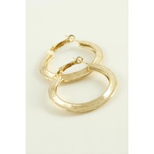 SiHako Noktalı Halka Küpe 4 cm