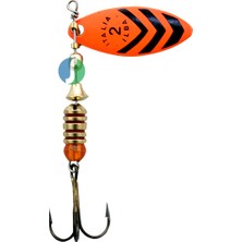 Alabalık Turna Döner Olta Kaşık - Ilba Sergente 58533 - Portakal/siyah - No:3