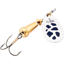 Alabalık Turna Döner Olta Kaşık - Ilba Spark Eco 95AN3 - Gümüş/siyah - No:3