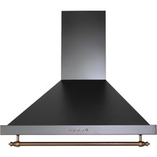 Alveus Schlosser Gusto Rustik Siyah 60 cm Davlumbaz