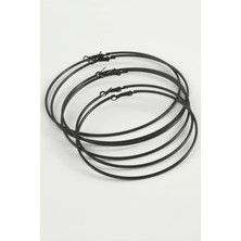 SiHako Ince Boru Metal Halka Küpe 6 Adet