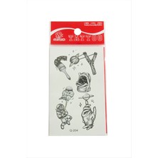 SiHako Astronot Tattoo Dövme Sticker