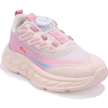 Marco Kids 05-26Y518 Bej Pembe Ortopedik Günlük Kız Çocuk Spor Ayakkabı