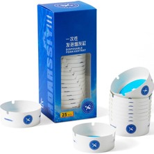 Keyfi Sepet 25 Adet Tek Kullanımlık Jel Küllük | Koku Hapseden Hijyenik Taşınabilir Küllük