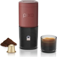 Wacaco Pixapresso Kırmızı - Şarj Edilebilir Pilli Taşınabilir Espresso Makinesi