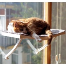 Storemax Uslucanmarketplace Cama Asılan Vantuzlu Plastik Kedi Yatağı (Beyaz)