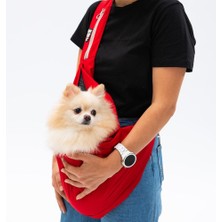 Storemax Uslucanmarketplace Pawstar Kırmızı Crossbody Küçük Irk Köpek Çapraz Taşıma Çantası